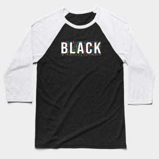 Black Power Baseball T-Shirt